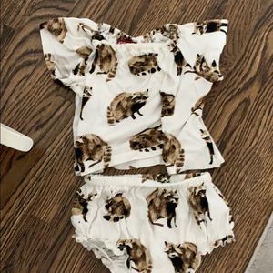 Spearmint love, Milk barn super soft matching set